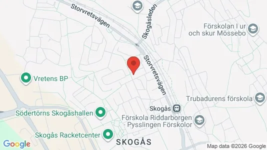 Lägenheter att hyra i Huddinge - kort over placeringen