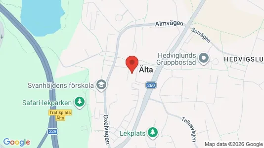 Lägenheter att hyra i Nacka - kort over placeringen