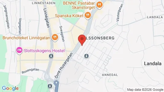 Lägenheter att hyra i Göteborg Centrum - kort over placeringen
