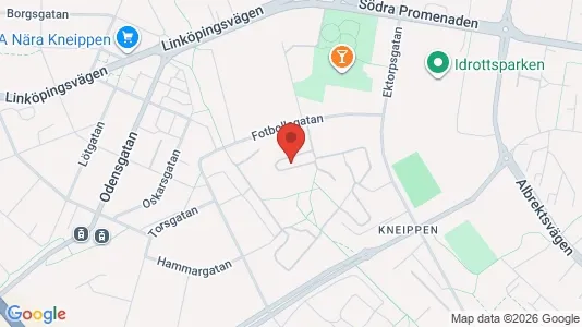 Lägenheter att hyra i Norrköping - kort over placeringen
