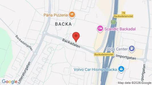 Lägenheter att hyra i Norra hisingen - kort over placeringen