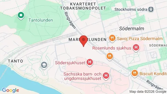Lägenheter att hyra i Södermalm - kort over placeringen