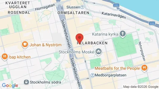 Lägenheter att hyra i Södermalm - kort over placeringen