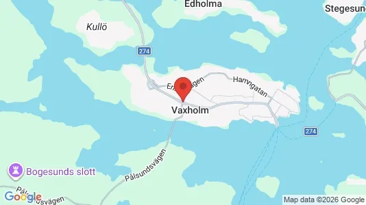 Hus att hyra i Vaxholm - kort over placeringen