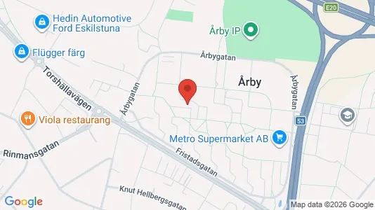 Lägenheter att hyra i Eskilstuna - kort over placeringen