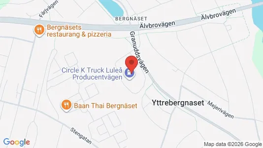 Lägenheter att hyra i Luleå - kort over placeringen