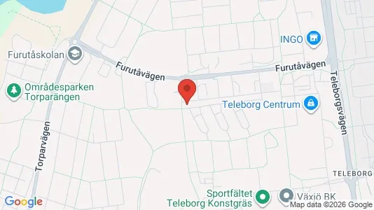 Lägenheter att hyra i Växjö - kort over placeringen