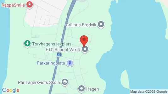 Lägenheter att hyra i Växjö - kort over placeringen