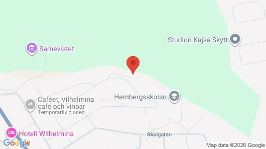 Lägenheter att hyra i Vilhelmina - kort over placeringen