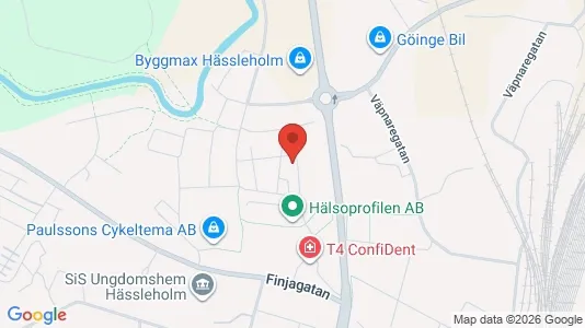 Lägenheter att hyra i Hässleholm - kort over placeringen