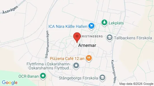 Lägenheter att hyra i Oskarshamn - kort over placeringen