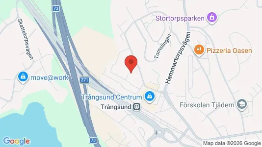 Lägenheter att hyra i Huddinge - kort over placeringen