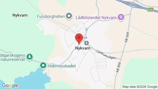 Lägenheter att hyra i Nykvarn - kort over placeringen