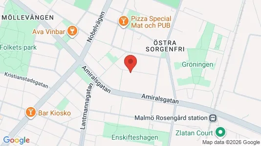 Lägenheter att hyra i Malmö Centrum - kort over placeringen