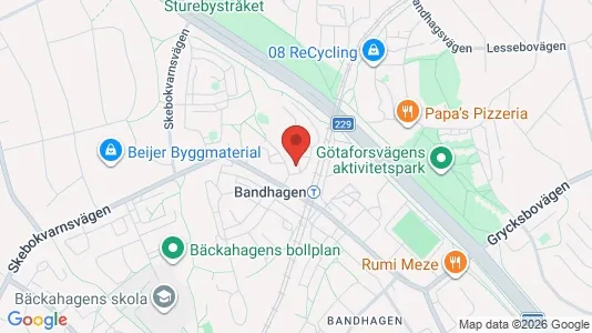 Lägenheter att hyra i Söderort - kort over placeringen