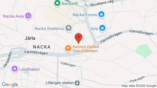Lägenheter att hyra i Nacka - kort over placeringen