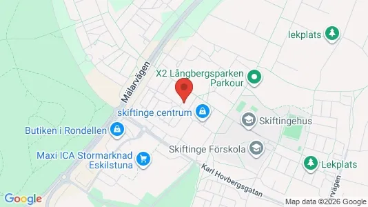 Lägenheter att hyra i Eskilstuna - kort over placeringen