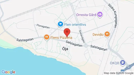 Lägenheter att hyra i Flen - kort over placeringen