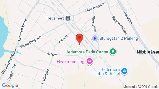 Lägenheter att hyra i Hedemora - kort over placeringen
