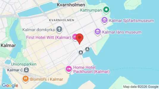 Lägenheter att hyra i Kalmar - kort over placeringen