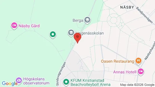Lägenheter att hyra i Kristianstad - kort over placeringen