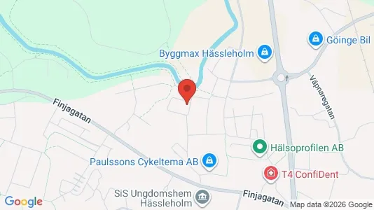 Lägenheter att hyra i Hässleholm - kort over placeringen