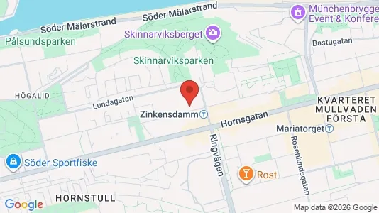 Lägenheter att hyra i Södermalm - kort over placeringen