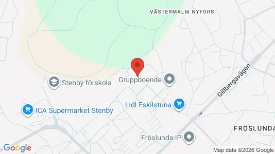 Lägenheter att hyra i Eskilstuna - kort over placeringen
