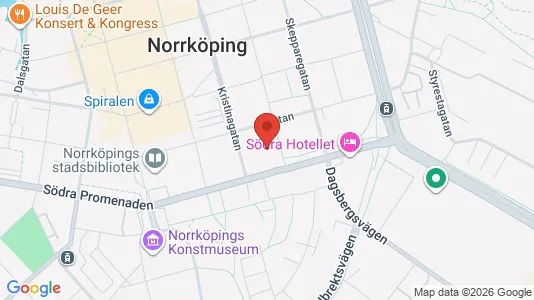Lägenheter att hyra i Norrköping - kort over placeringen