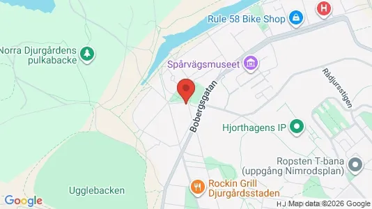 Lägenheter att hyra i Gärdet/Djurgården - kort over placeringen