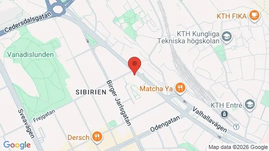 Lägenheter att hyra i Östermalm - kort over placeringen
