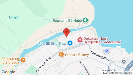 Lägenheter att hyra i Gärdet/Djurgården - kort over placeringen
