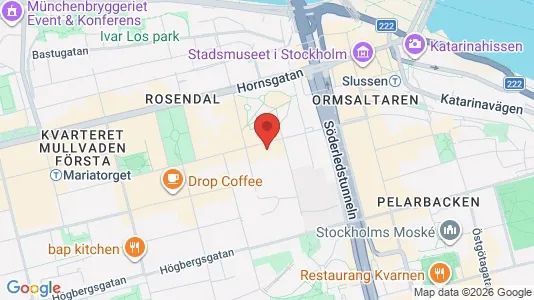 Lägenheter att hyra i Södermalm - kort over placeringen