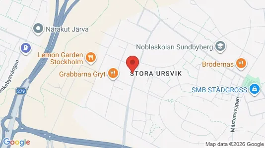 Lägenheter att hyra i Sundbyberg - kort over placeringen