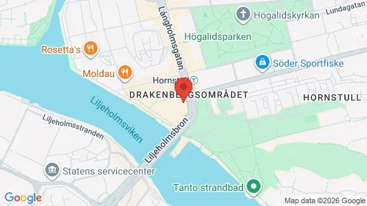Lägenheter att hyra i Södermalm - kort over placeringen