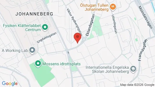 Lägenheter att hyra i Johanneberg - kort over placeringen