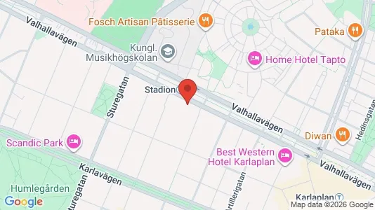Lägenheter att hyra i Östermalm - kort over placeringen