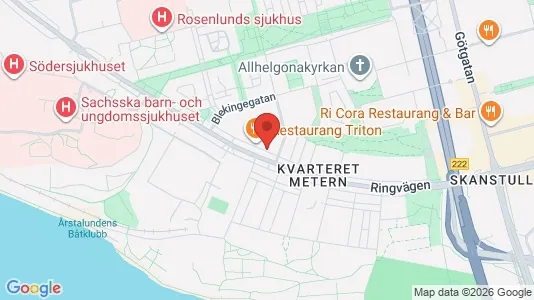 Lägenheter att hyra i Södermalm - kort over placeringen