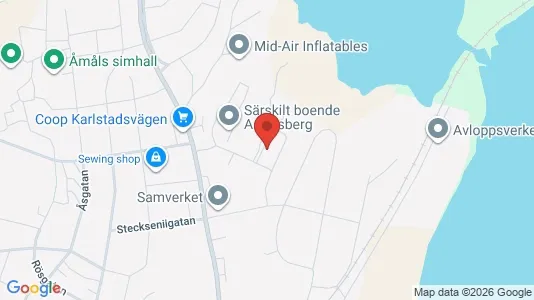 Lägenheter att hyra i Åmål - kort over placeringen