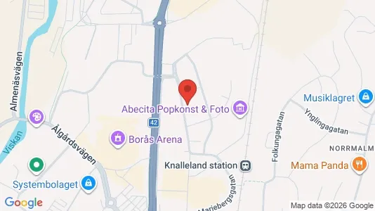 Lägenheter att hyra i Borås - kort over placeringen