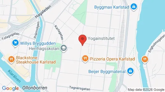 Lägenheter att hyra i Karlstad - kort over placeringen