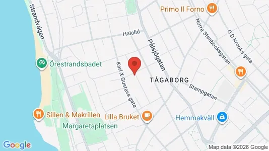 Lägenheter att hyra i Helsingborg - kort over placeringen