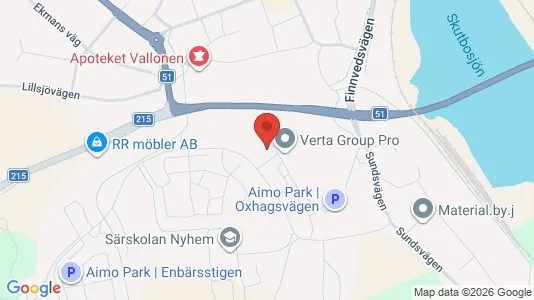 Lägenheter att hyra i Finspång - kort over placeringen