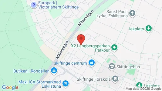 Lägenheter att hyra i Eskilstuna - kort over placeringen