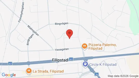 Lägenheter att hyra i Filipstad - kort over placeringen