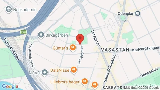 Lägenheter att hyra i Vasastan - kort over placeringen