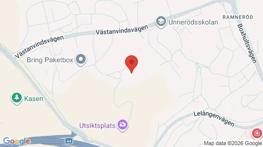 Rum att hyra i Uddevalla - kort over placeringen