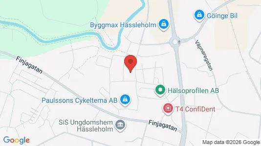 Lägenheter att hyra i Hässleholm - kort over placeringen