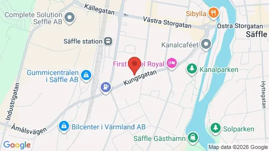 Lägenheter att hyra i Säffle - kort over placeringen