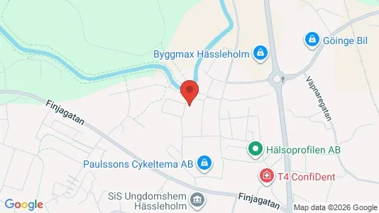 Lägenheter att hyra i Hässleholm - kort over placeringen